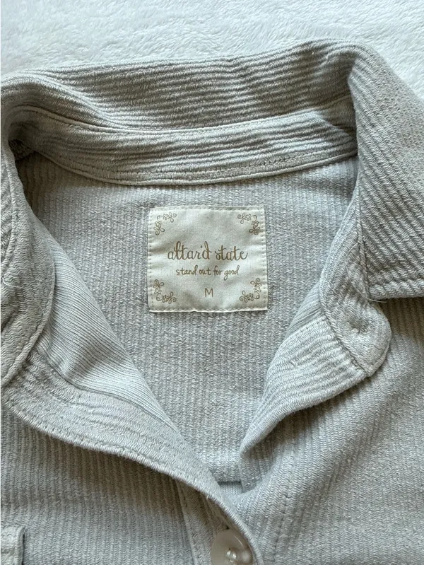 Altar'd State Button-Up Sweater Beige - Image 3