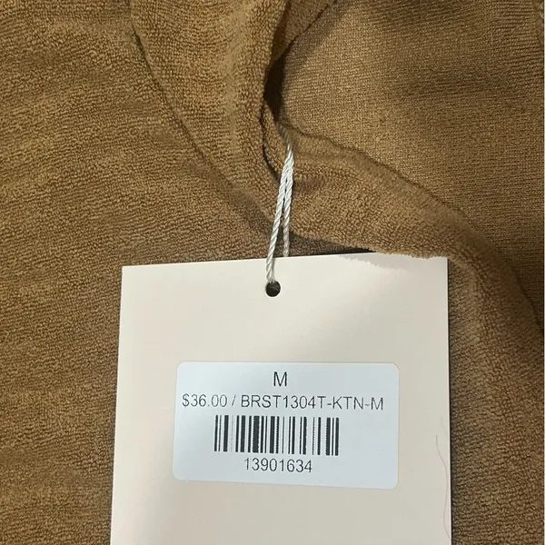 ✨Kittenish Brown Terry Cloth Angelica Cropped Tank NWT - Image 4