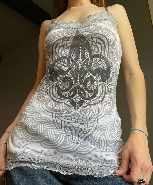bedazzled y2k tank top - Image 4