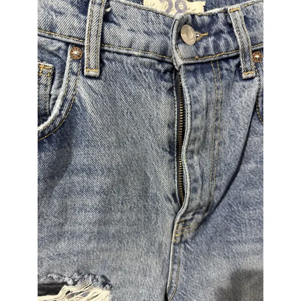 We The Free Free People Straight Leg Distressed Jeans High Rise 28 M - Image 4