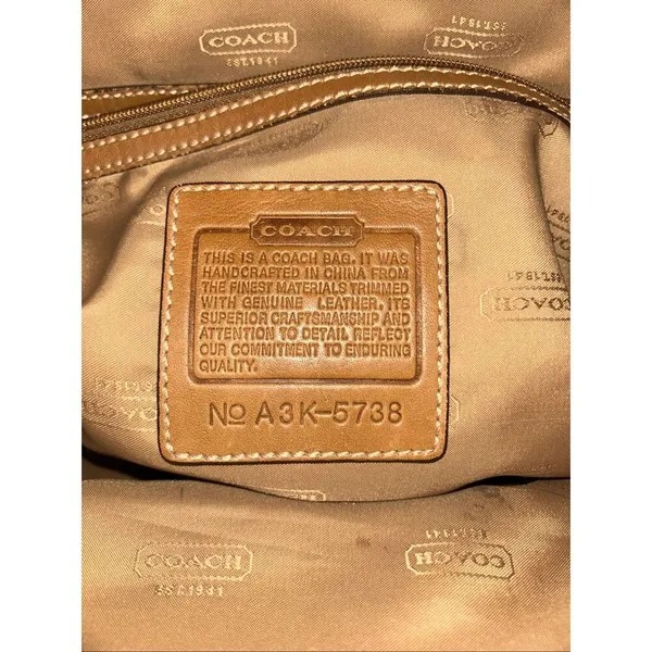 Vintage Coach Black Canvas Leather Messenger Briefcase Laptop - Image 7