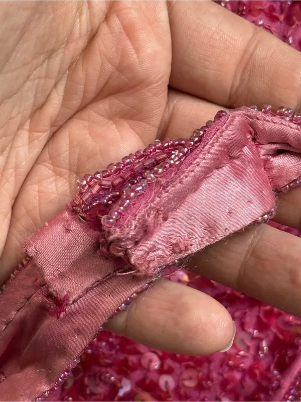 {M} Scala Fuchsia Sequin Halter Gown - Image 16