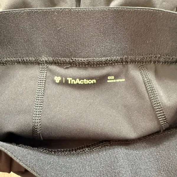 TnAction Aritzia Black Pleated Active Skort Built-in‎ Shorts Pockets 2XS - Image 3