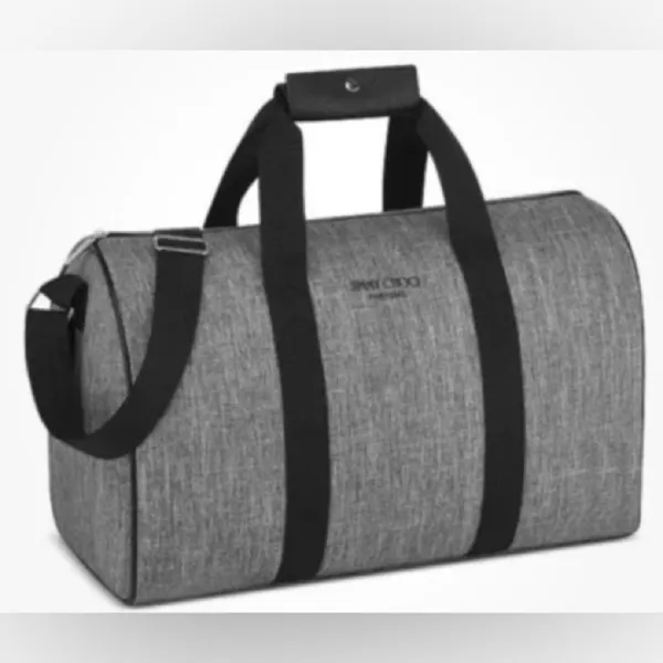 Jimmy Choo Parfums Gray Black Weekend Bag - Image 7