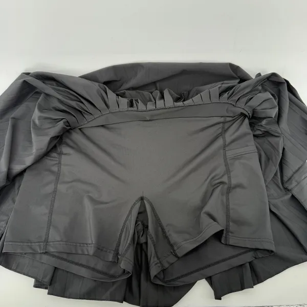 Gold Hinge Pleated Tennis Skirt Skort Black Women XL Preppy Pickleball Active - Image 3