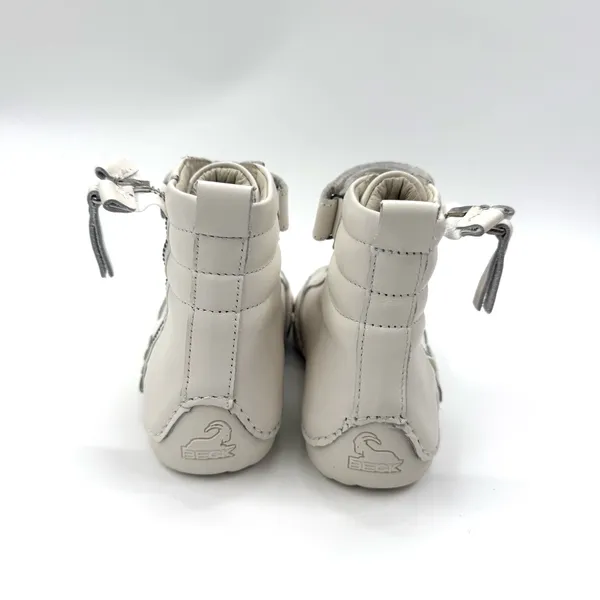 Laceup Box Boots Round Toe Leather Winter Ankle Boots Nonslip High Top Sneakers - Image 3