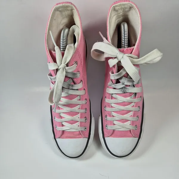 High Top Pink Women Shoes Size 7 Pink Girly College Thrashed - Image 6