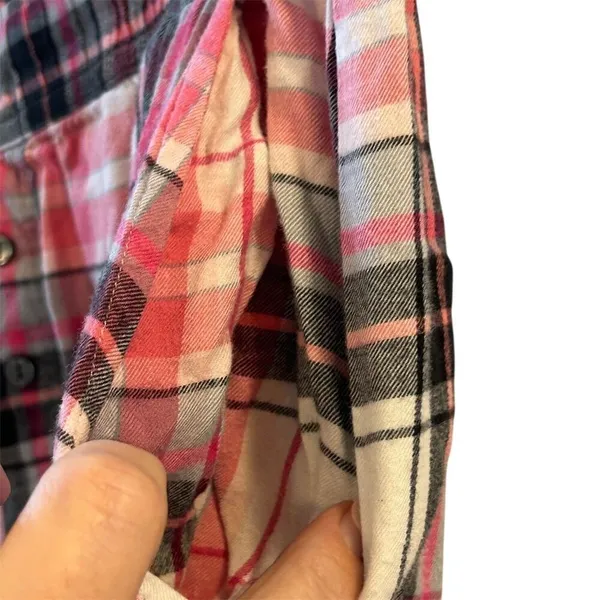 Victoria's Secret Women's M Pink Plaid Pajama Pants Elastic Waist‎ with Pockets - Image 4