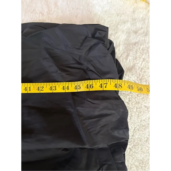 Lulus Sophisticated Chic Black Mixed Media Midi Dress Size Small NWT Cocktail - Image 8