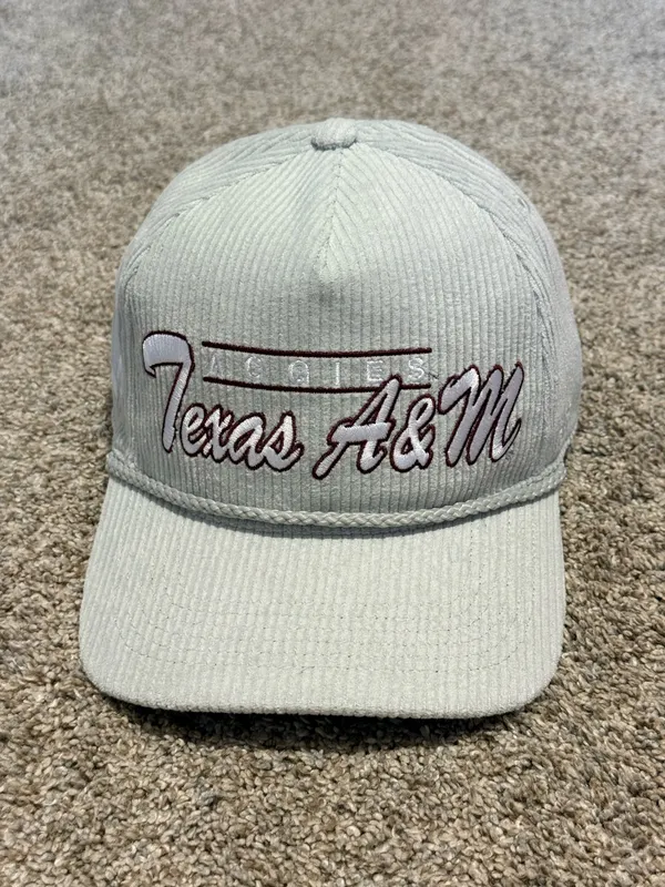 ’47 Brand Texas A&M Pale Gray Gridiron Hitch Corduroy Hat - Image 3