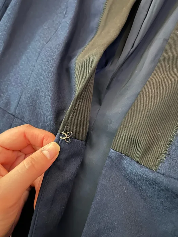 Banana Republic Navy Blazer with Black Trim - Image 4