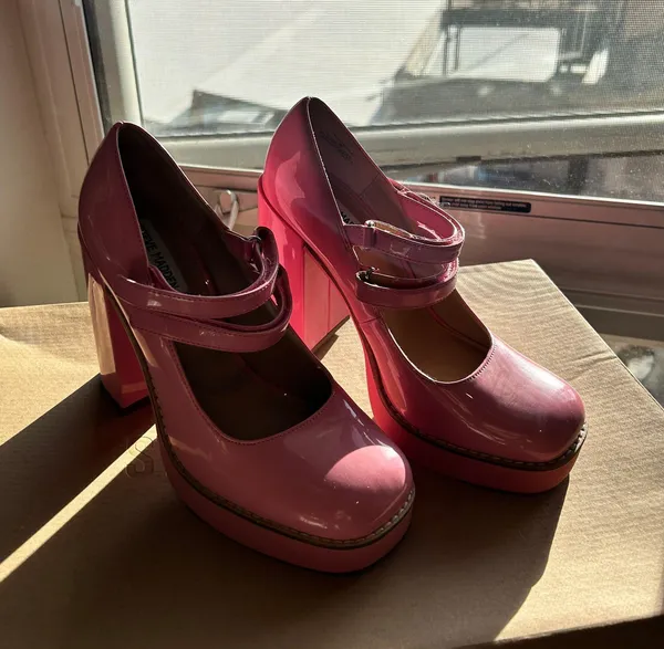 Steve Madden Pink Platform Mary Jane Heels - Image 5