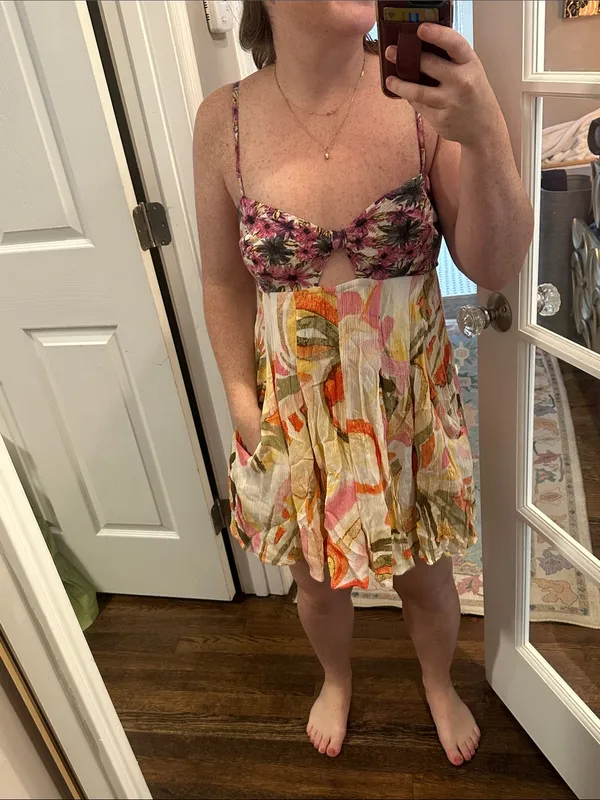 Free People Rows of Flowers Shorts Romper - Image 2