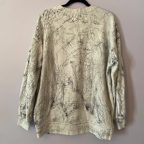 Lululemon Perfectly Oversized Crew White Black Pullover Sweatshirt 8 / Medium - Image 6