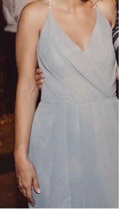 Nordstrom Grey Beaded Gown - Image 2