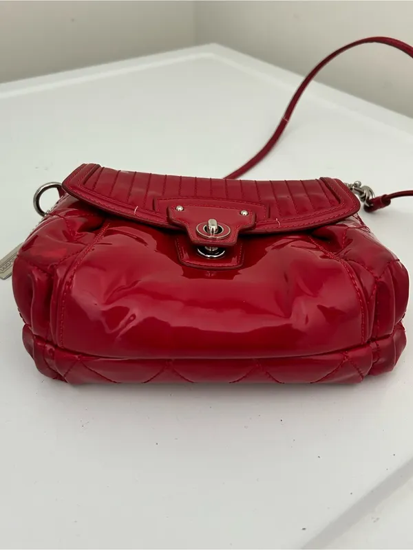 Coach Poppy Gloss Red Mini Purse - Image 7