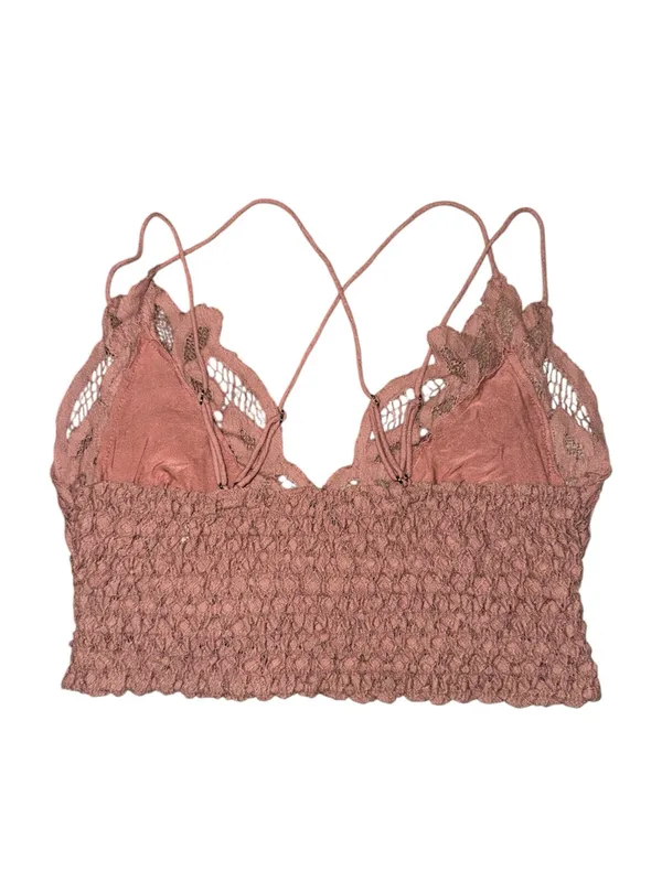 Free People Adella Lace Bralette Dusty Rose Rosewood Mauve women’s size medium - Image 2