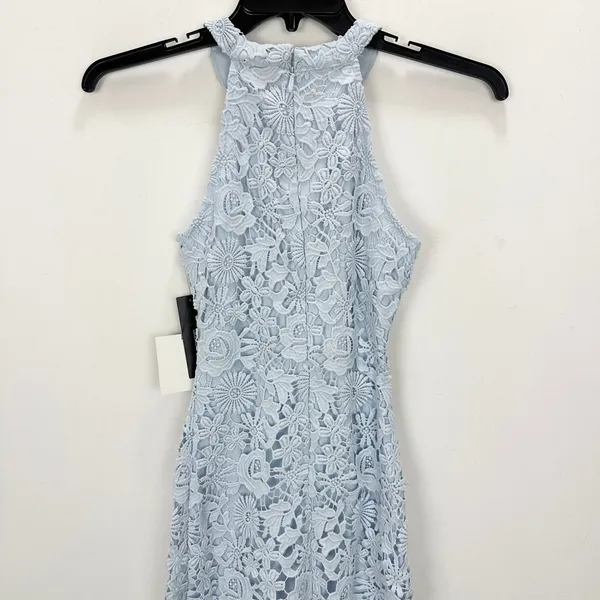 Lulus Love Poem Light Blue Lace Mini Dress Party Cocktail Romantic XS NWT - Image 11
