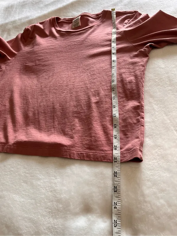 VICTORIA’S SECRET PINK Dusty Rose Long Sleeve Tee Women’s T-shirt Sz M EUC - Image 7