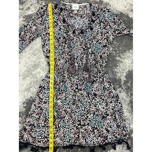 Knox Rose bohemian-style floral pattern long sleeve dress size M - Image 8
