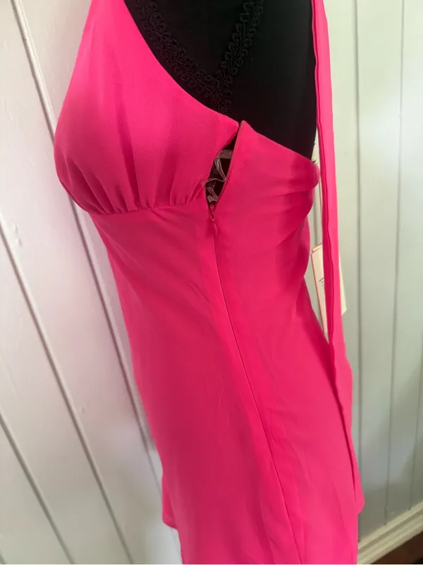 Peppermayo Fuchsia Halter Mini Dress - Image 6