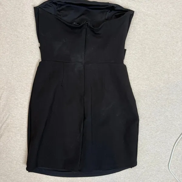 NBD x Revolve Black Strapless Bodycon Mini‎ Dress Cutout Stretchy - Image 5