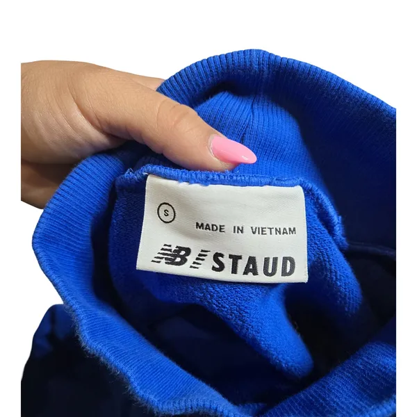 New Balance x Staud Blue Mock Neck Sweatshirt‎ Size: S - Image 7