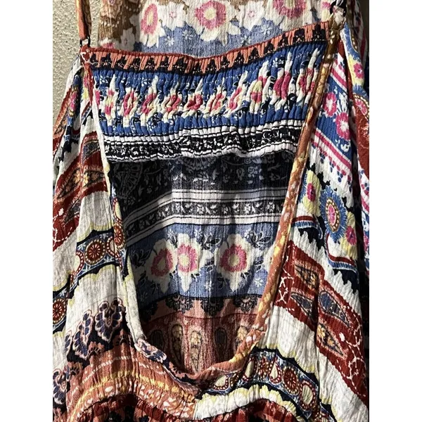 american eagle Size Small romper Spaghetti Straps Colorful‎ Boho Peasant Beach - Image 16