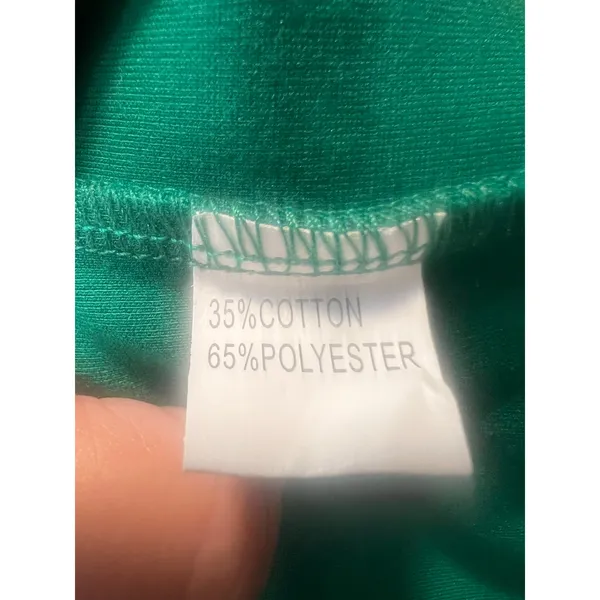 Billy J Boutique Green Spaghetti Strap Bodycon Slit Midi Dress Size US 10 - Image 9
