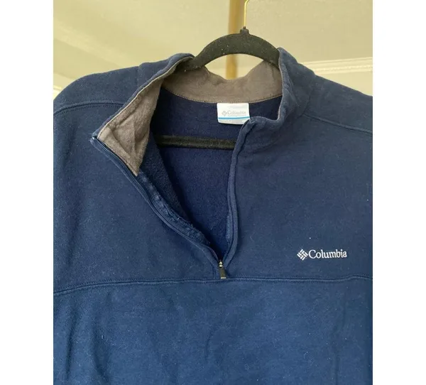 Columbia Zip Fleece Pullover XXL Outdoor Hiking Casual Granola Winter Athleisure - Image 5