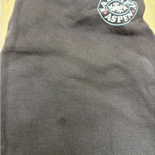 Mad Happy Sweatpants Straight Leg Aspen Size S Brown Cream - Image 7