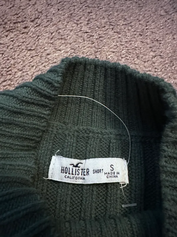 Green Ribbed Knit Dress - Image 3