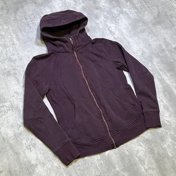 Lululemon Athletica Purple Warmth Scuba Full Zip Hoodie Sweatshirt - Image 2