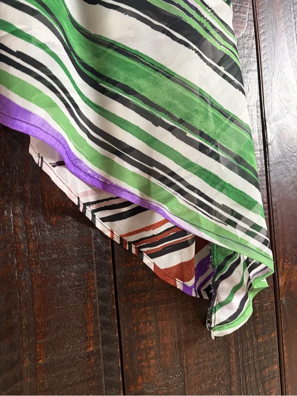 BAR III Multi Color Sleeveless Asymmetrical Midi Dress NWT XS - Image 7