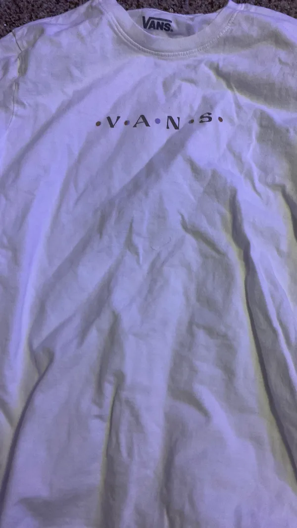White Vans Long Sleeve Shirt - Image 2