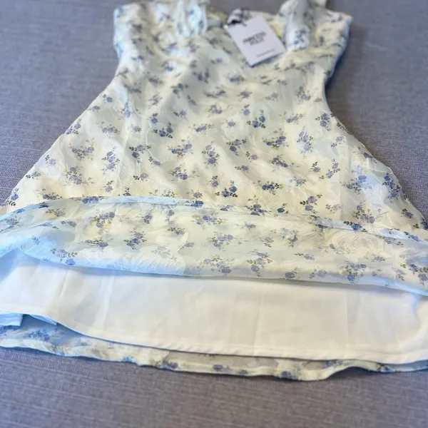 Princess Polly Tullock Mini dress Blue Floral Size‎ 6 - Image 8