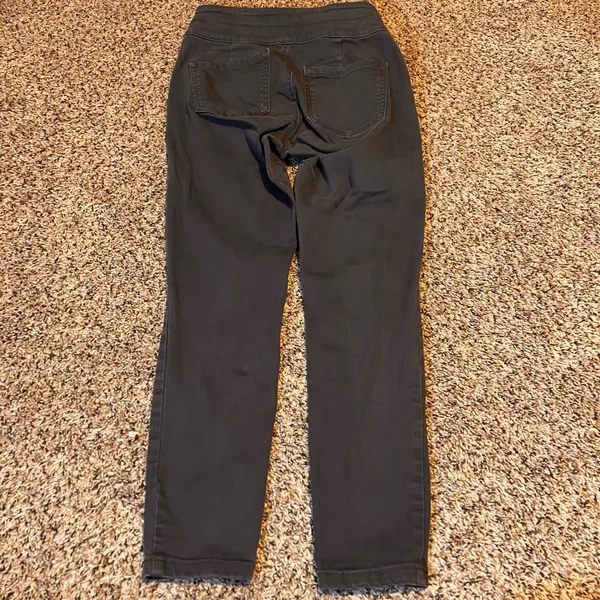 LOFT Women's Gray Skinny Fit Pants High Rise Button‎ Fly Size 4 - Image 7