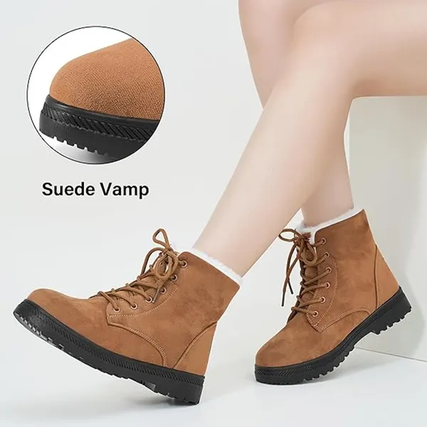 BRAND NEW ~ Women's Rust Ankle Boots Comfortable Lace Up Outdoor Booties Size 8 - Image 2