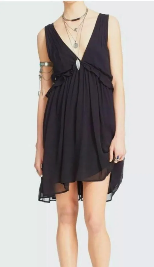 Free People Mini Dress Black - Image 2