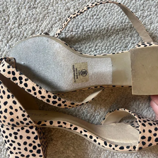 Leopard heels Tan Size 9 - Image 3