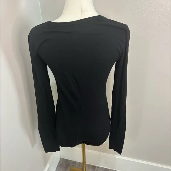 Intimately Free People‎ Black Long Sleeve Scoop Neck Bodysuit XS - Image 4