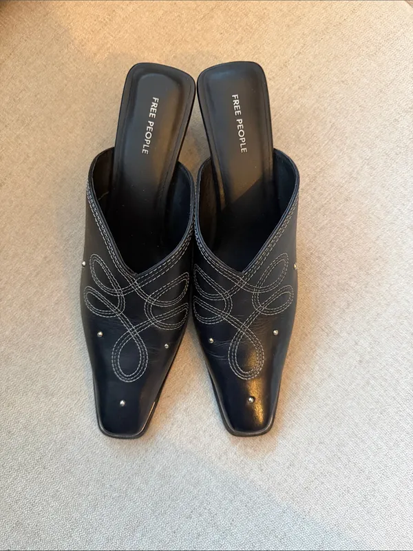 Free People Roxi Western Mules- size 8 - Image 6
