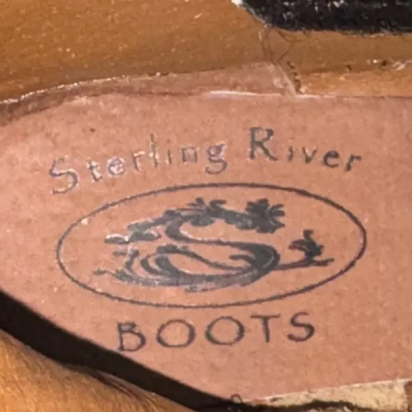 NWOB Sterling River Cowhide Booties Brown Size 9.5 - Image 8