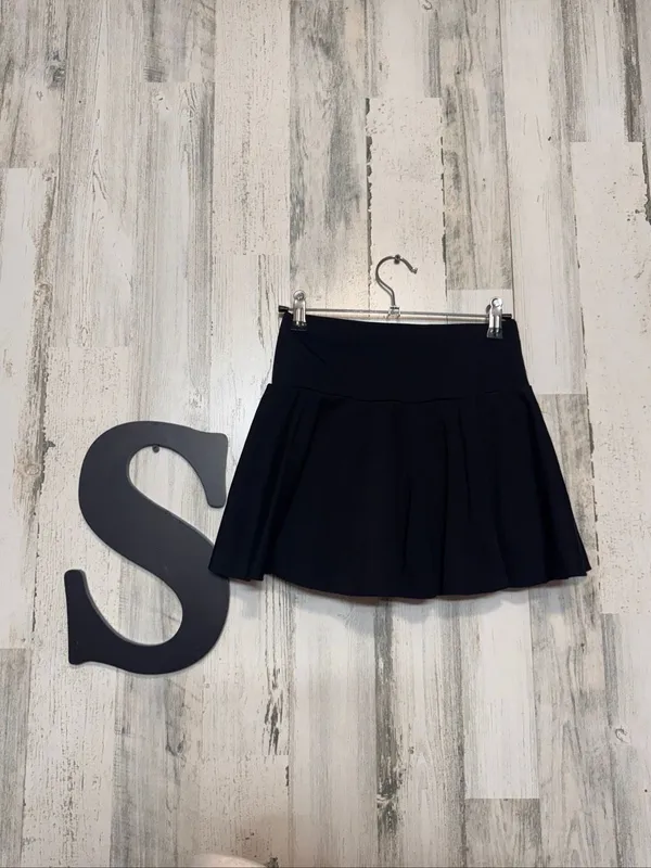 Halara Skort Womens XS Black High Waisted Pleated Tennis skort Athletic - Image 3