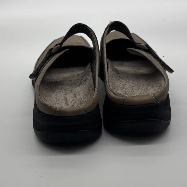 Merrell Topo Clutch Sand Mary Jane Mules Tan Nubuck Leather Clogs Womens 8 - Image 9