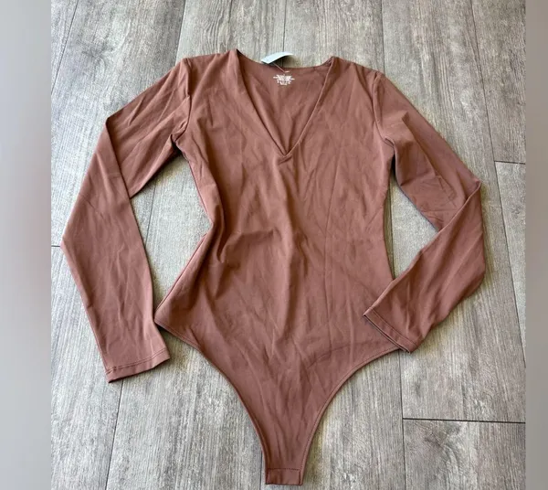 Amazon Brown Long Sleeve Bodysuit - Image 3