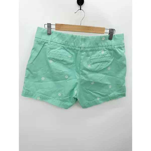 J.Crew Factory Womens Green Chino Sailor Shorts Embroidered Ship Wheel Size 10‎ - Image 2