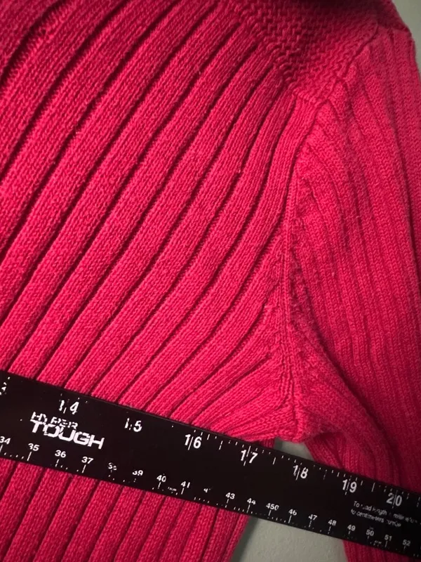 Lauren Ralph Lauren Women’s M Pink Ribbed Tunic Top Quiet Luxury Coastal Chic - Image 5