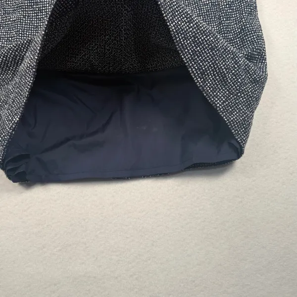 Boden Pencil Skirt Women 14L Navy‎ Blue Textured Cotton Blend Knee Length T0100 - Image 5