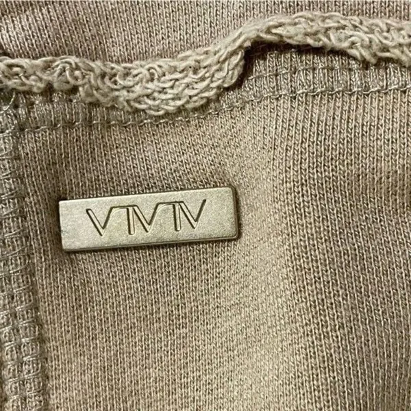 ALALA Cypher Distressed Sweatshirt Small Tan Cutout Pullover Athleisure - Image 5